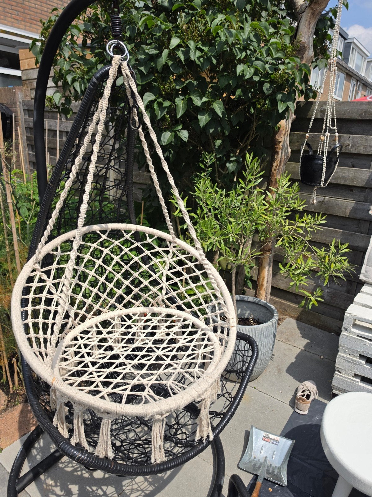 Hangstoel macrame ibiza style 1 persooms, Ophalen of Verzenden, Nieuw