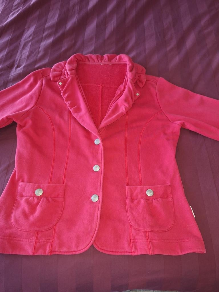FUCHSIA-ROZE BLAZER/JASJE MAAT 42., Ophalen of Verzenden, Zo goed als nieuw, Roze