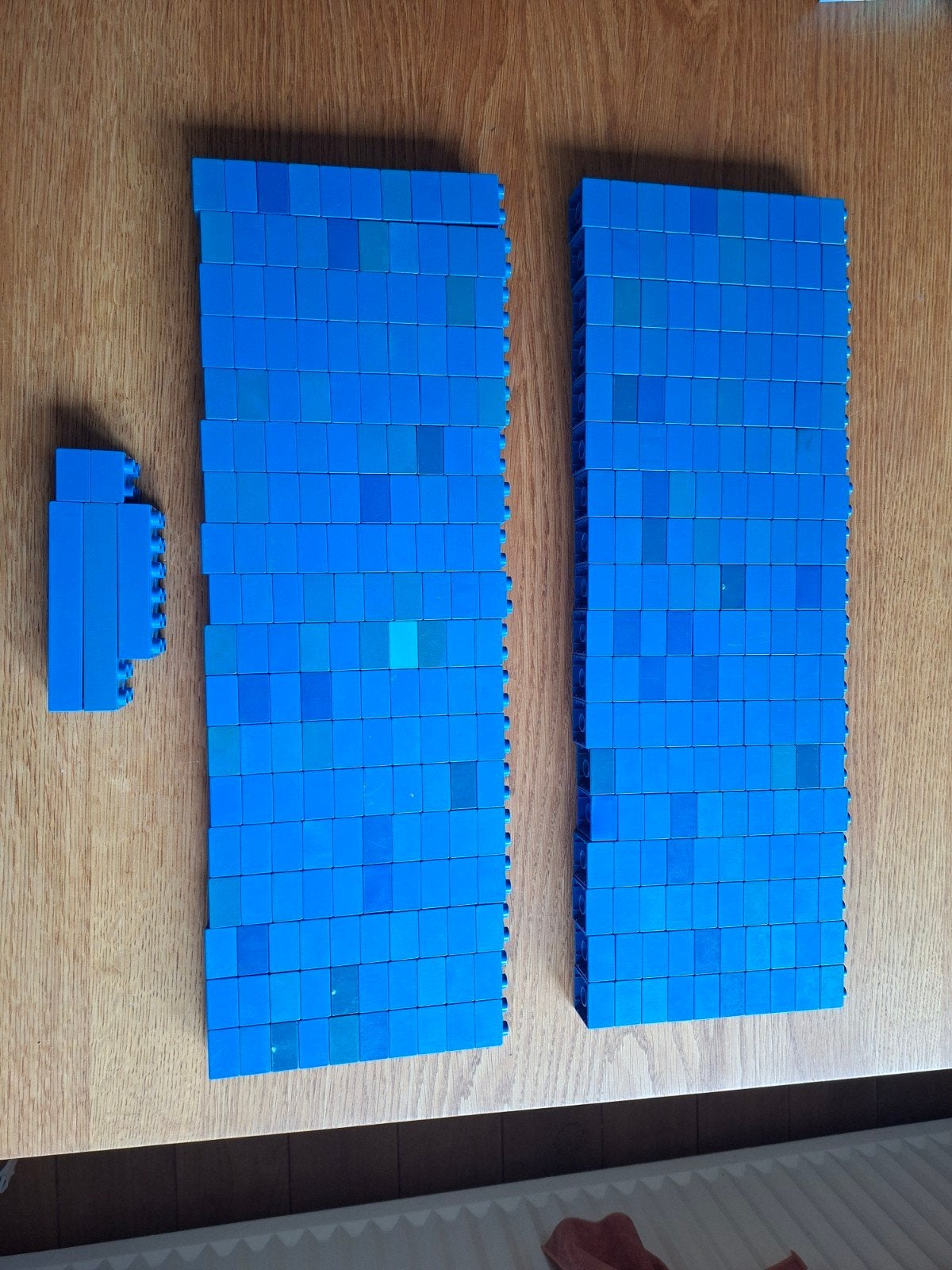 Grote verzameling BLAUWE duplo bouwstenen (513 stuks), Ophalen of Verzenden, Gebruikt, Losse stenen, Duplo