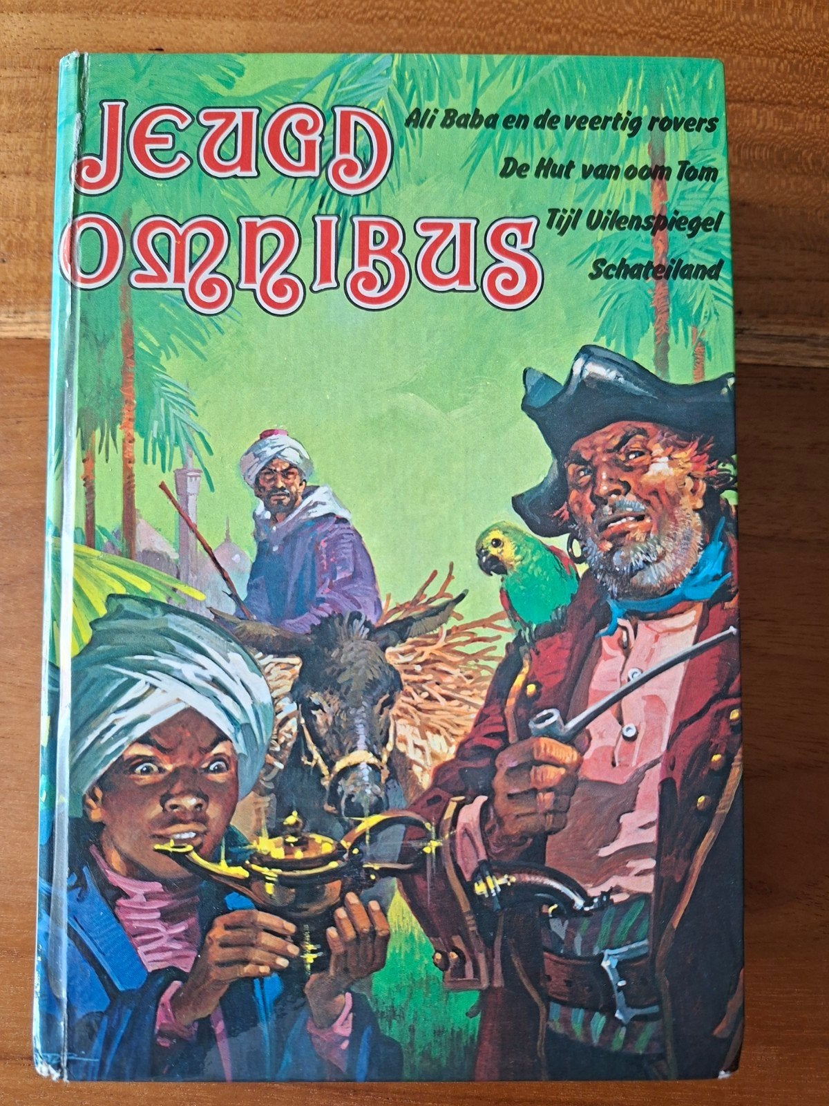 Jeugd Omnibus: Ali Baba, Oom Tom, Uilenspiegel, Schateiland, Ophalen of Verzenden, Gelezen, Diverse Auteurs, Fictie