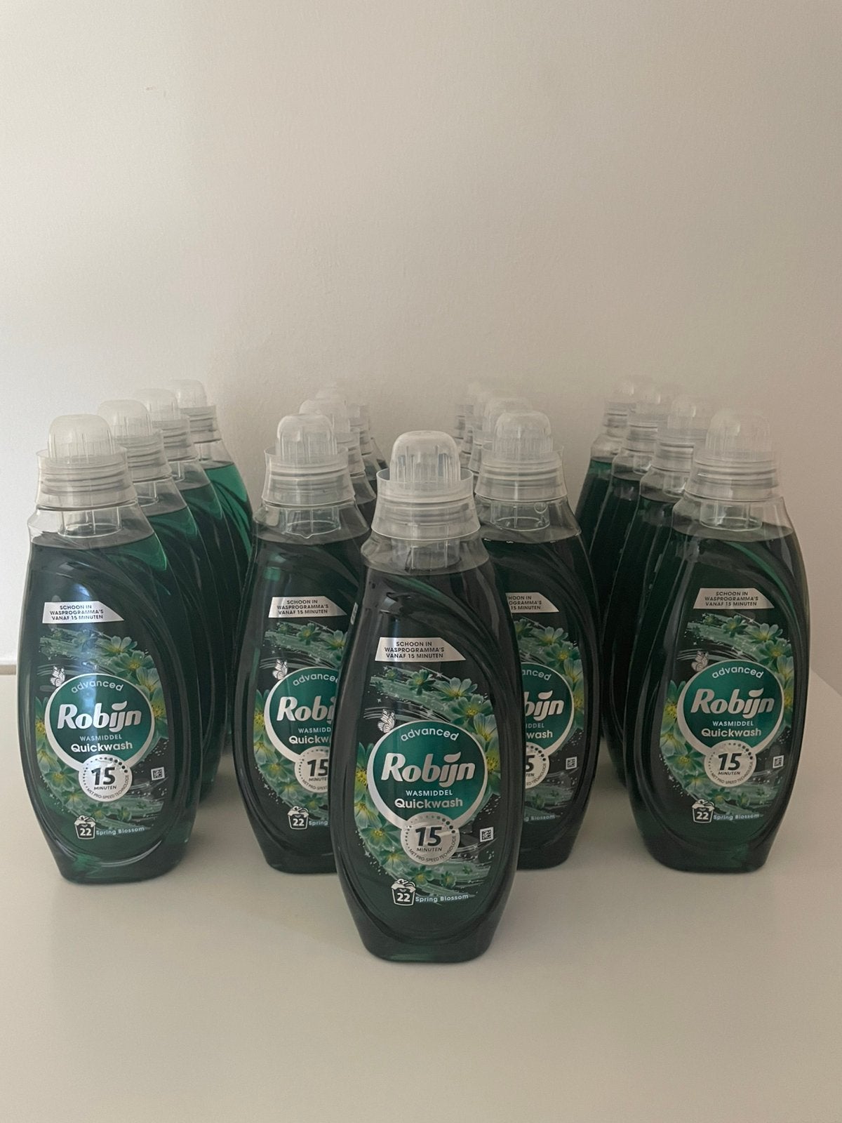 Robijn Quickwash Spring Blossom Wasmiddel 17 flessen, Huis en Inrichting, Verzenden, Overige typen