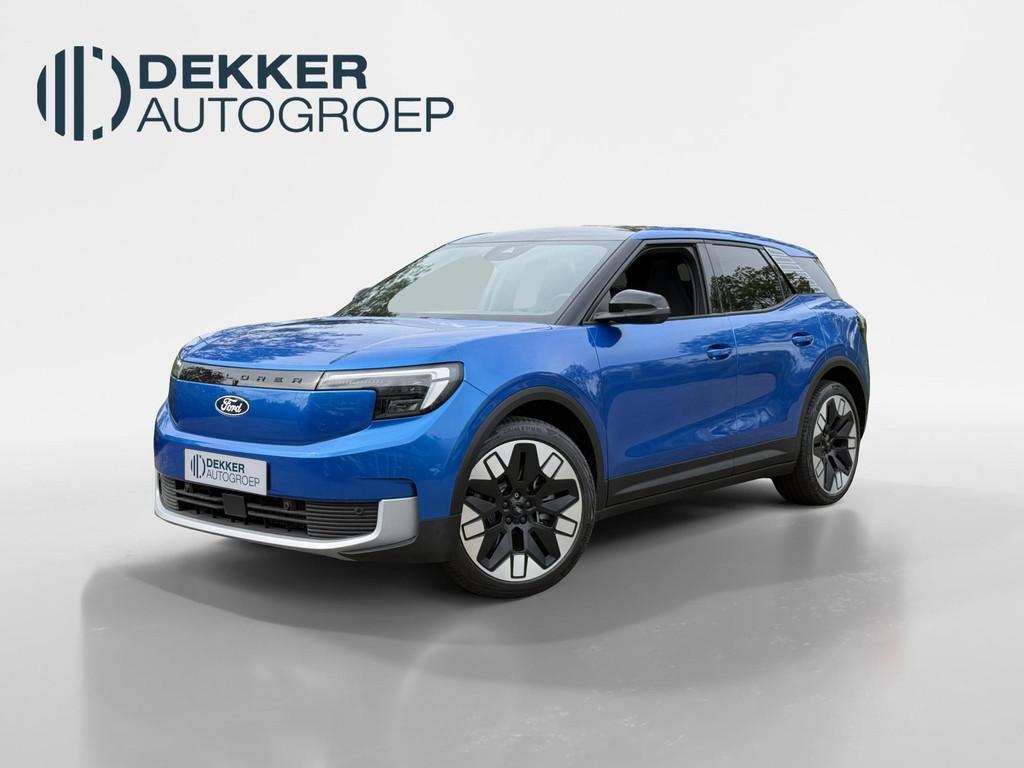 Ford Explorer Premium Extended Range RWD 77 kWh, Auto's, Automaat, Achterwielaandrijving, Automatische klimaatregeling, Blauw