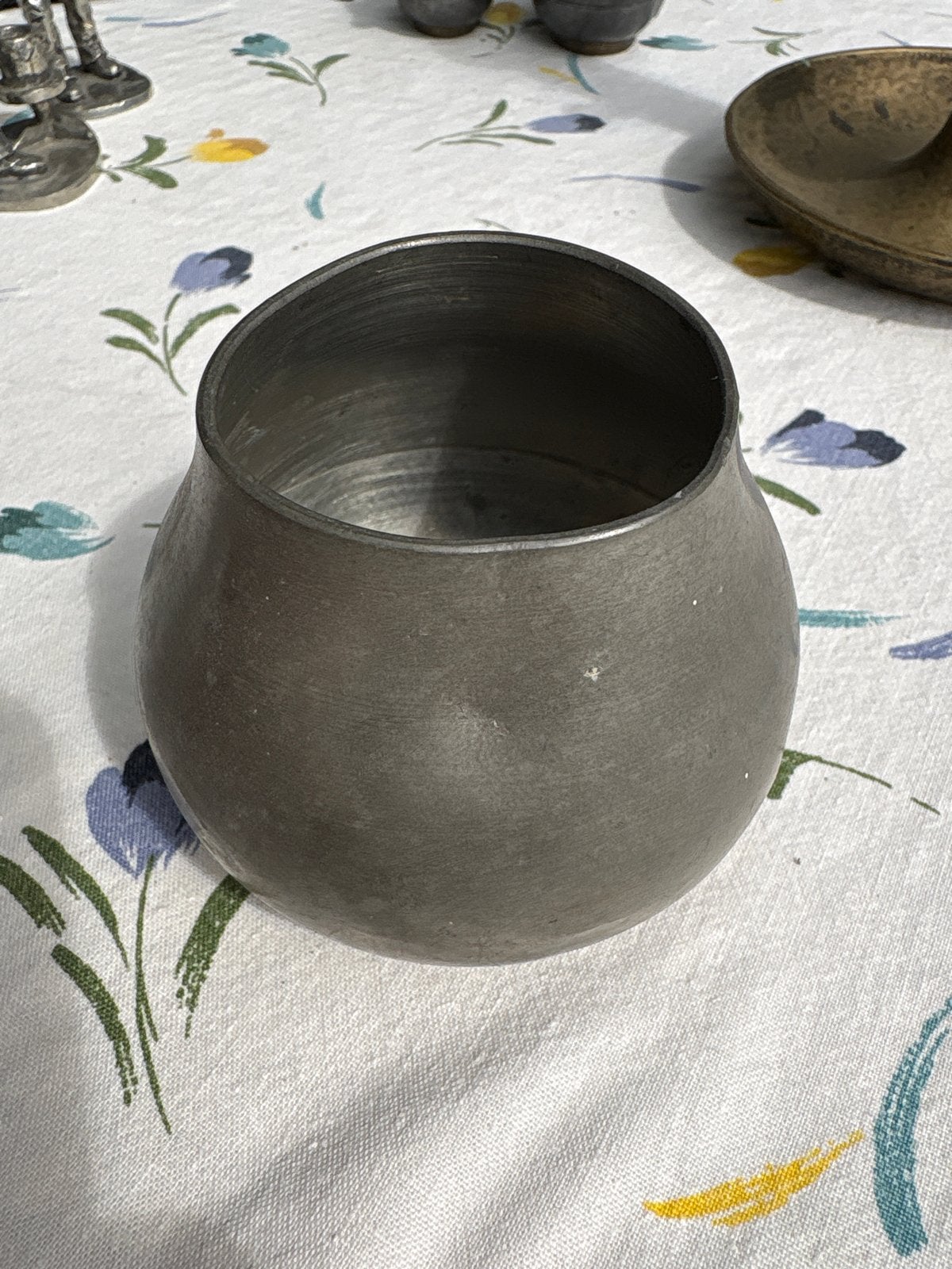 Antieke tinnen pot van Meeuws & Zoon, Den Haag, Antiek en Kunst, Ophalen