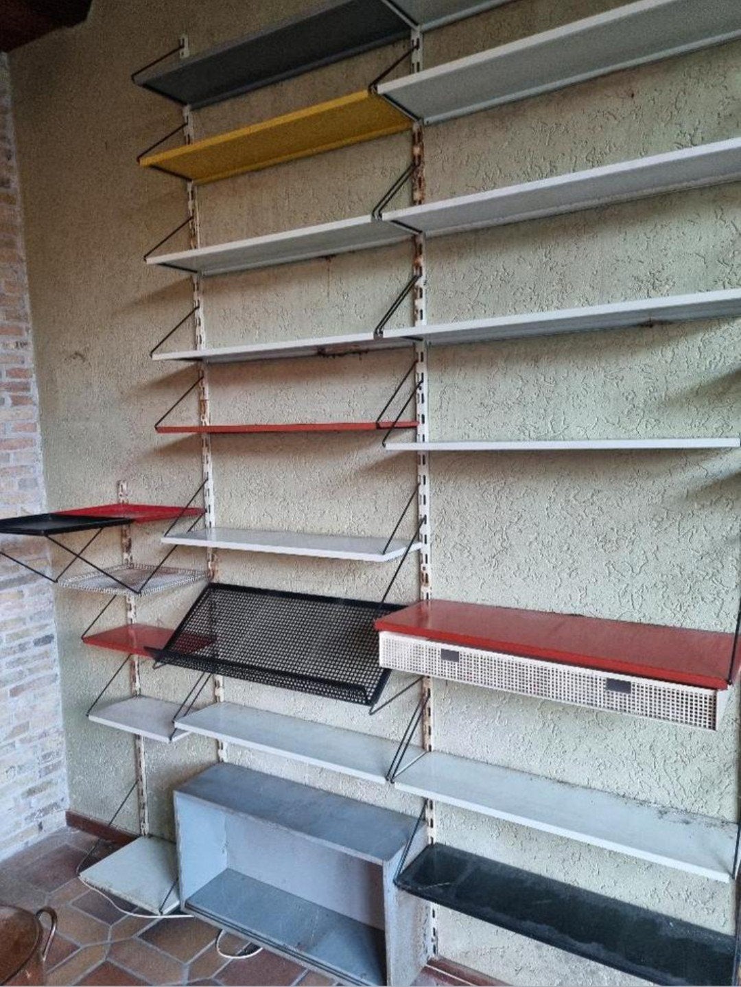 Pilastro wandrek / wandsysteem vintage design jaren 60, Huis en Inrichting, Ophalen, Gebruikt