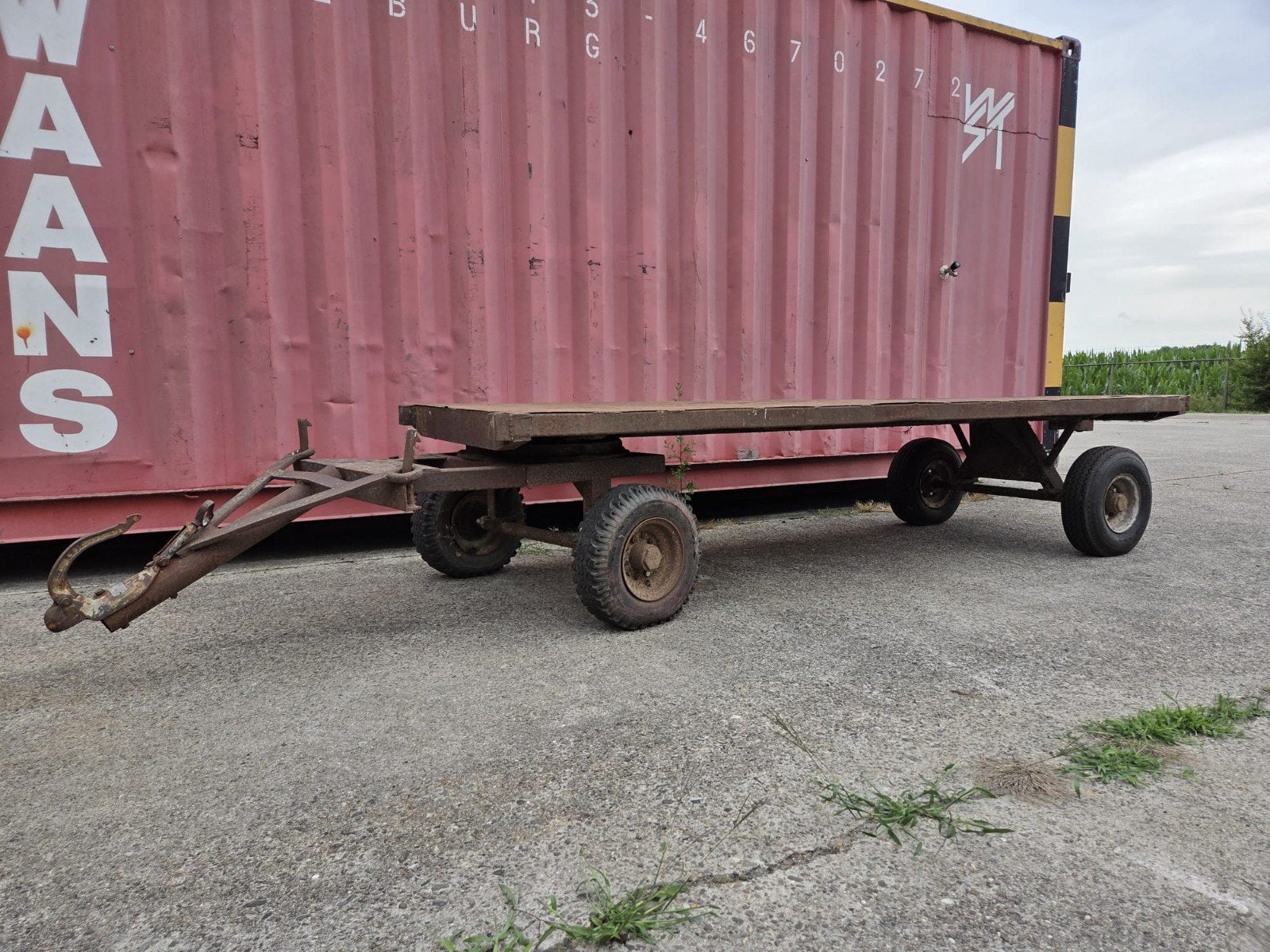 Platte wagen (Robuust), 100 liter of meer, Ophalen of Verzenden, Transportkar
