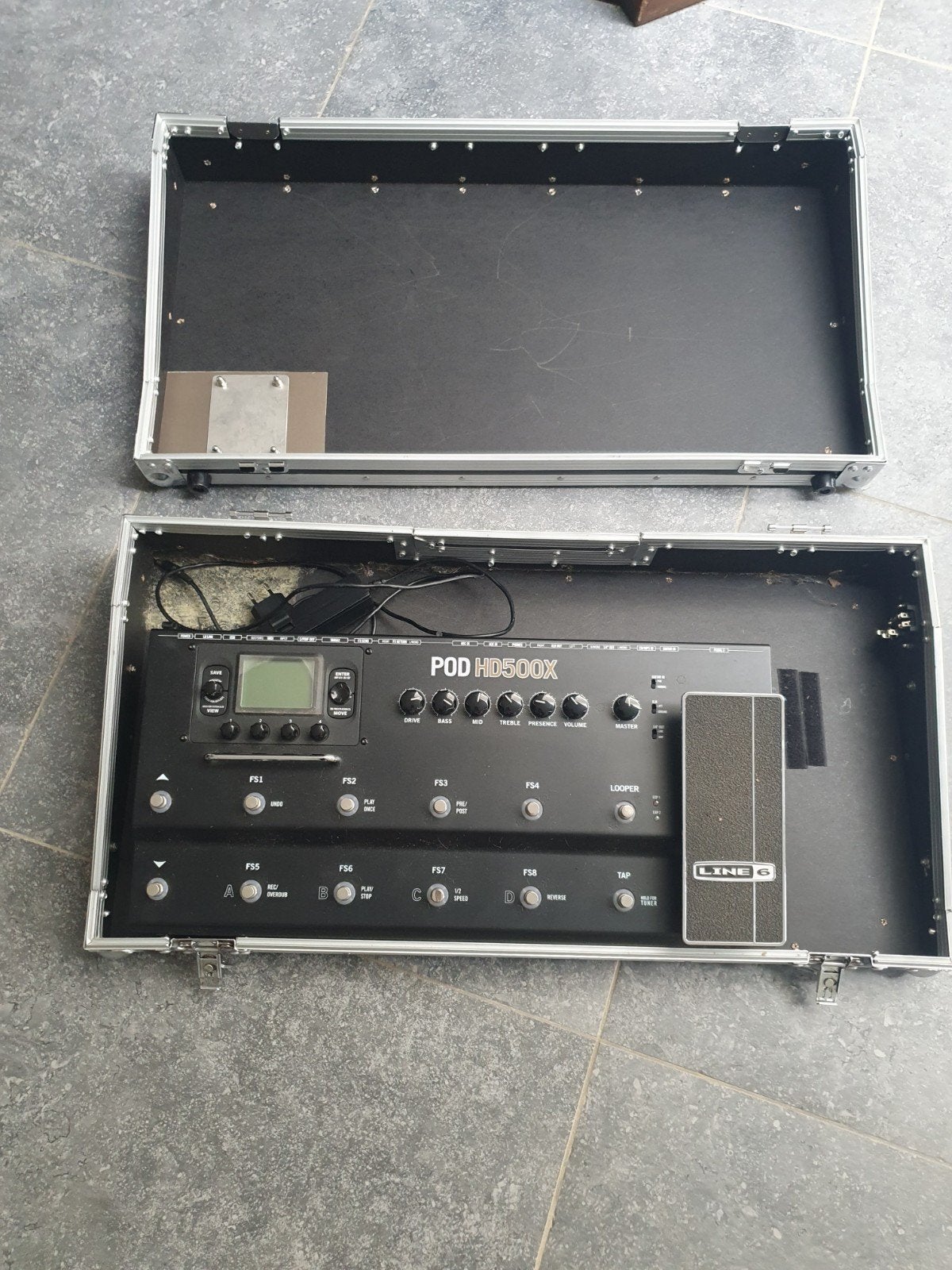 Line 6 POD HD500X Multi-effectpedaal met flightcase, Muziek en Instrumenten, Ophalen, Gebruikt, Multi-effect