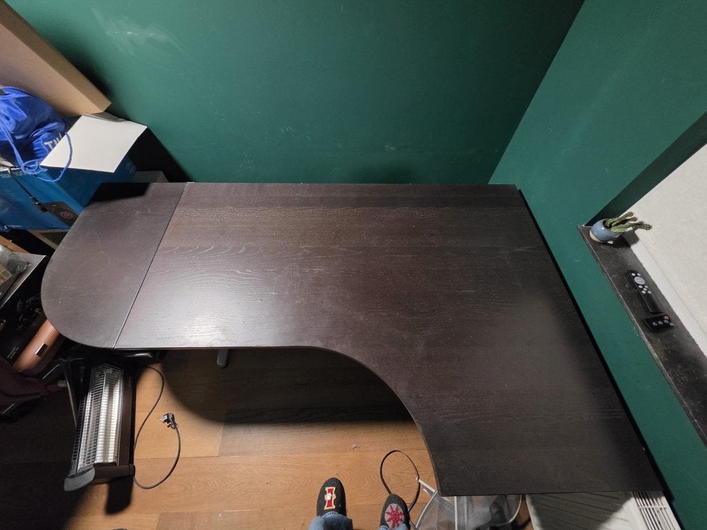 Galant IKEA hoek bureau, Ophalen, Zwart, 160 cm, 120 cm