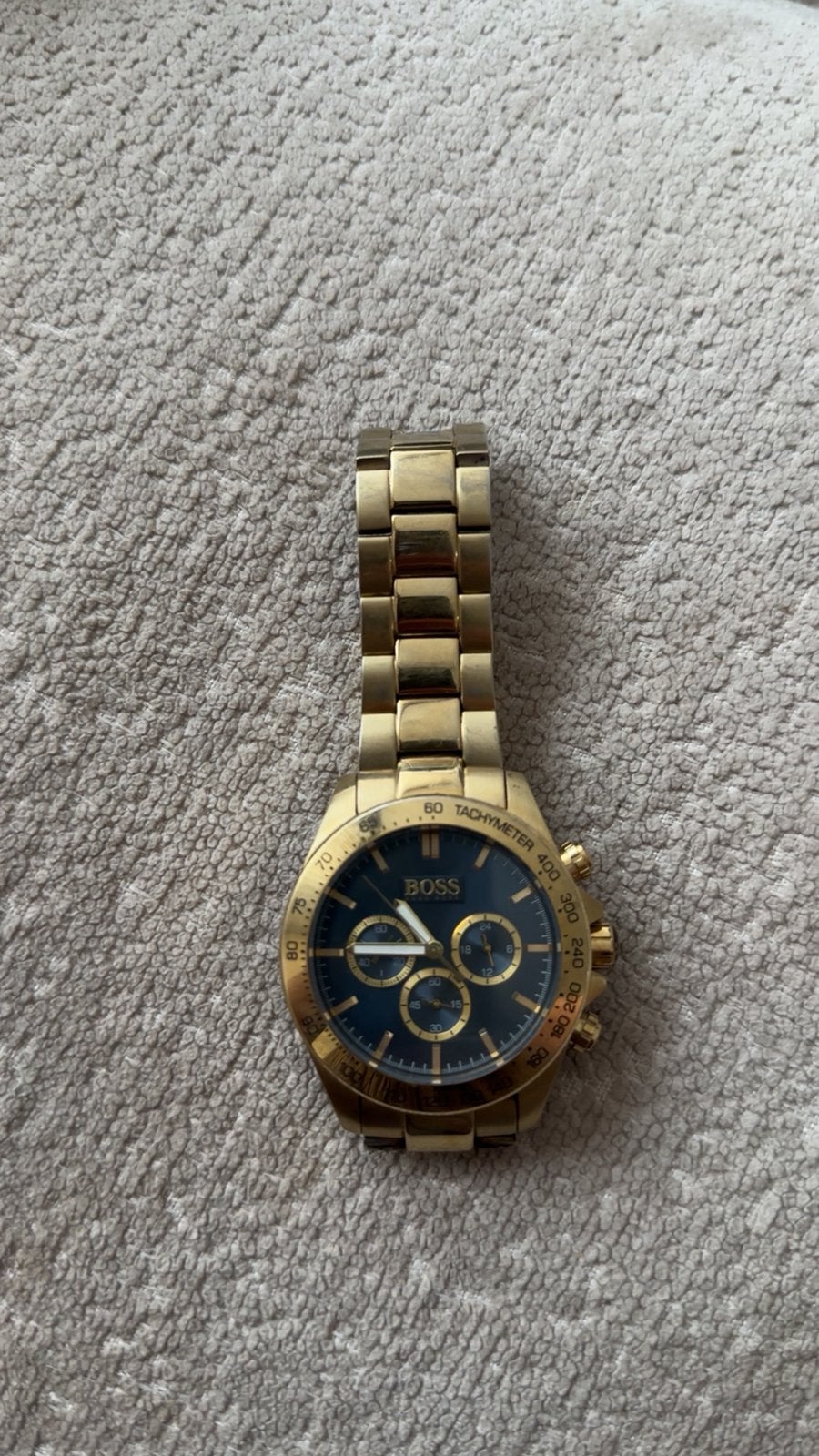 Horloge BOSS, Sieraden, Tassen en Uiterlijk, Horloges | Heren, Ophalen, Zo goed als nieuw, Staal, Overige merken