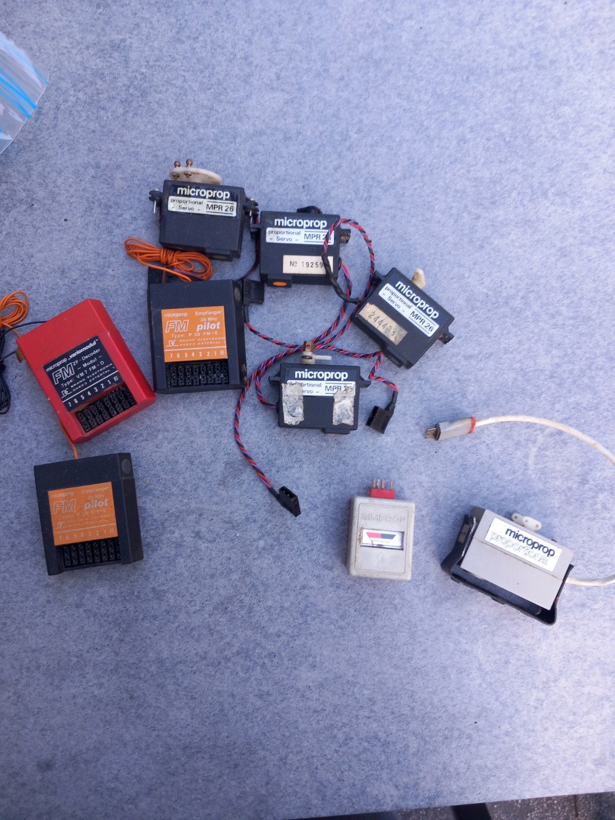 Vintage Microprop ontvangers en servo's, Ophalen of Verzenden, Gebruikt