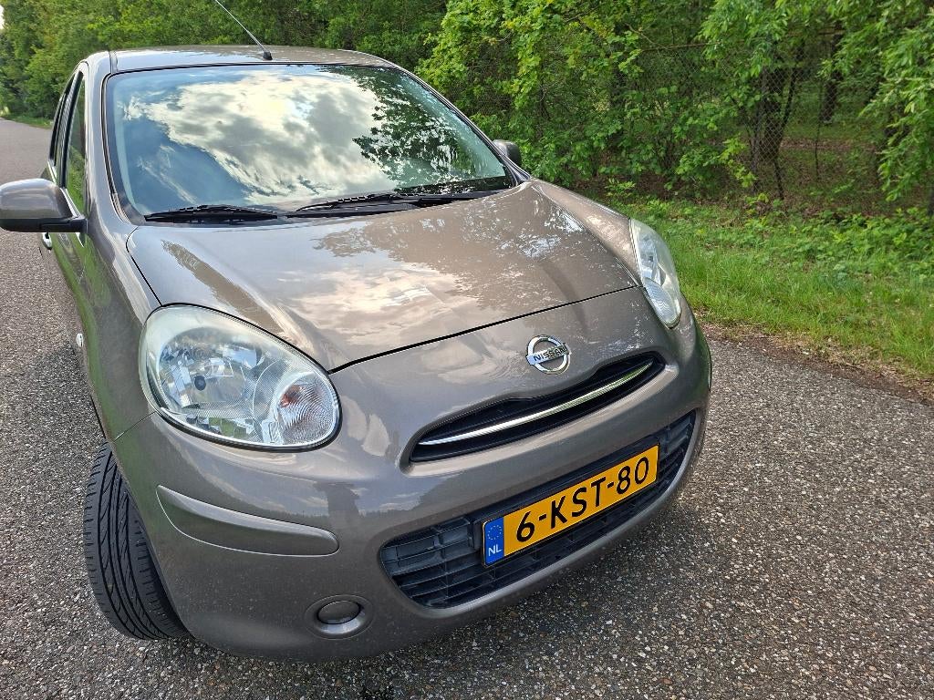 Nissan Micra 1.2 72KW 5DR 2013 Grijs, Auto's, Voorwielaandrijving, 40 €/maand, Zwart, Overige kleuren