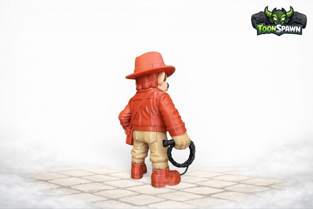 Indiana Mario – Indiana Jones X Super Mario Mash‑up – 30 cm, Ophalen of Verzenden, Nieuw, Overige typen