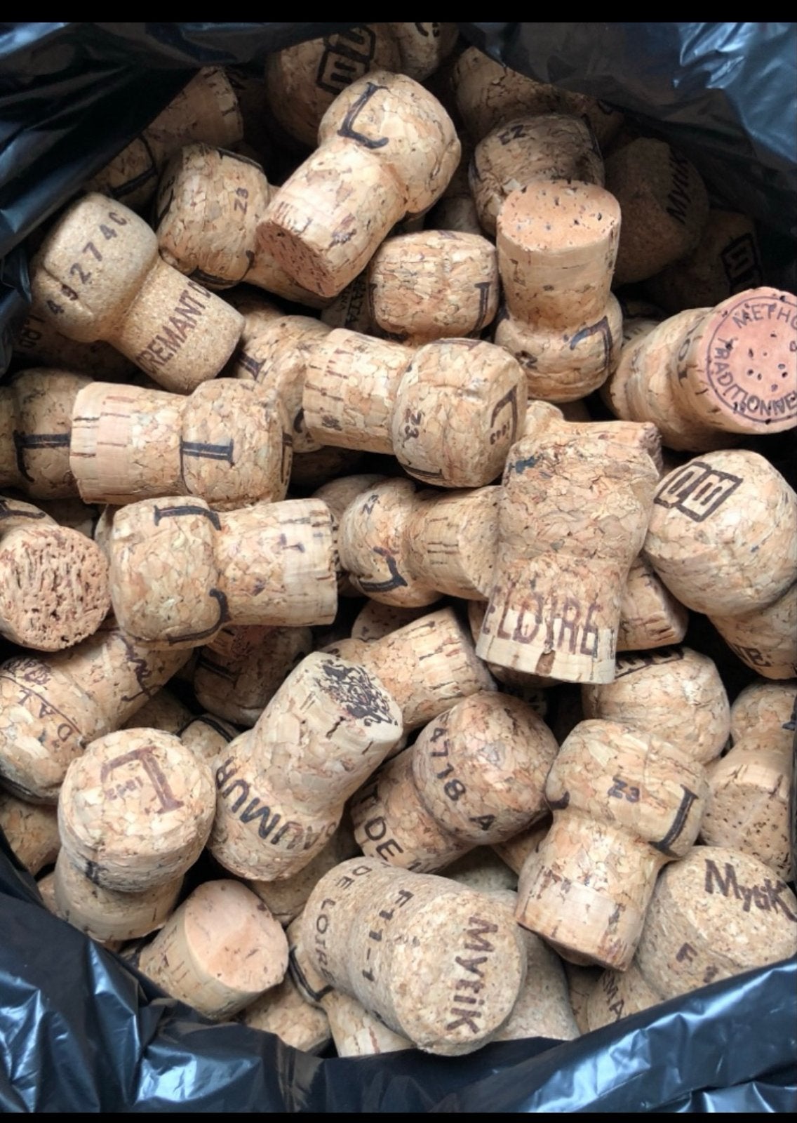 200 champagnekurken en wijnkurken, Ophalen of Verzenden, Gebruikt