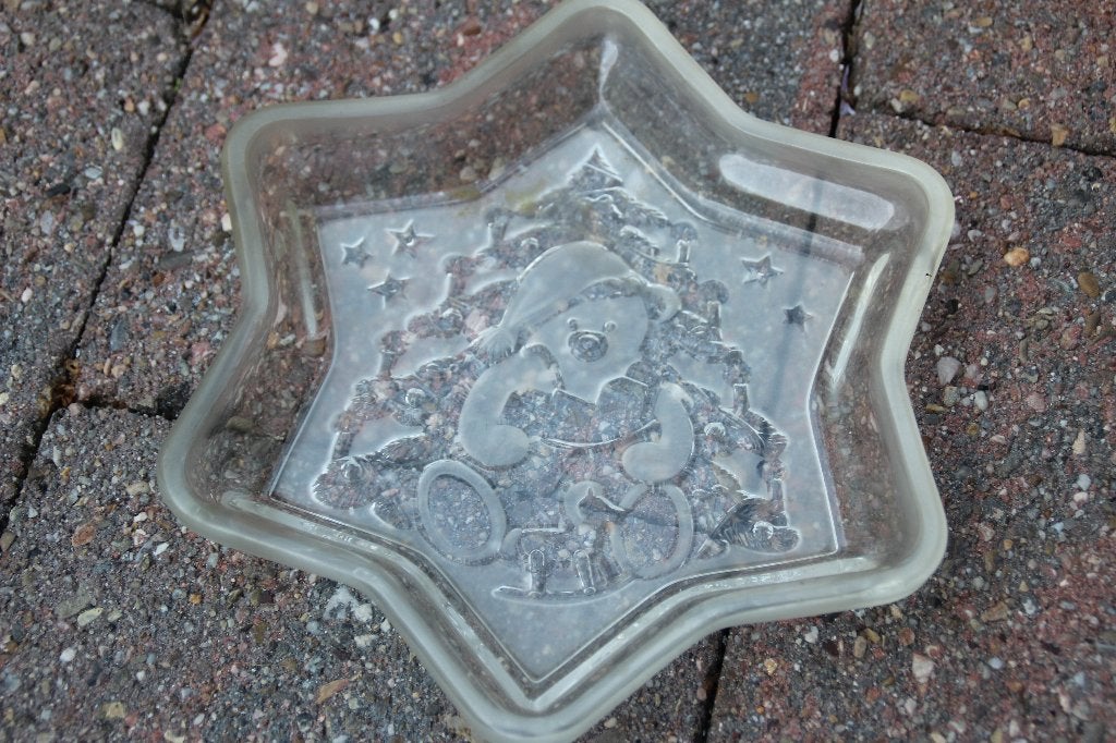 glazen kerstster schaaltje 23 cm, Ophalen of Verzenden, Gebruikt