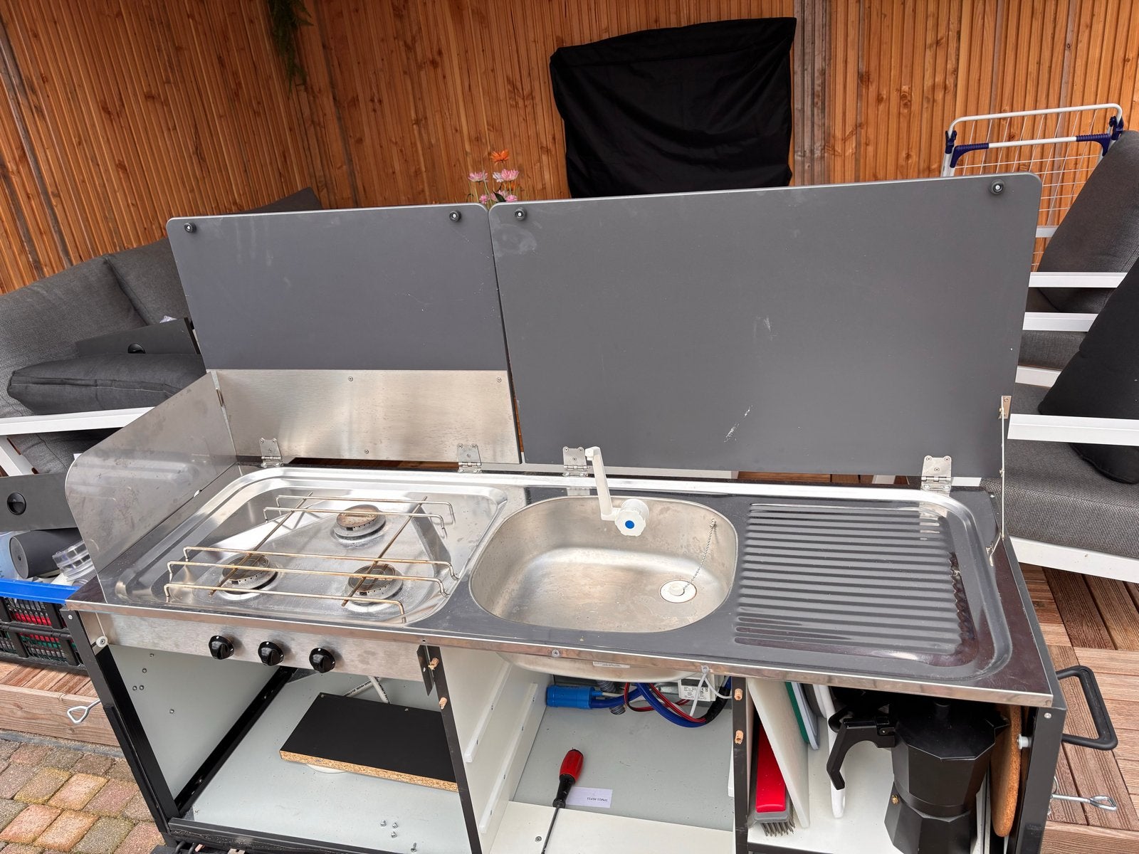 Werkblad Cabanon bermkeuken, Ophalen, Zo goed als nieuw