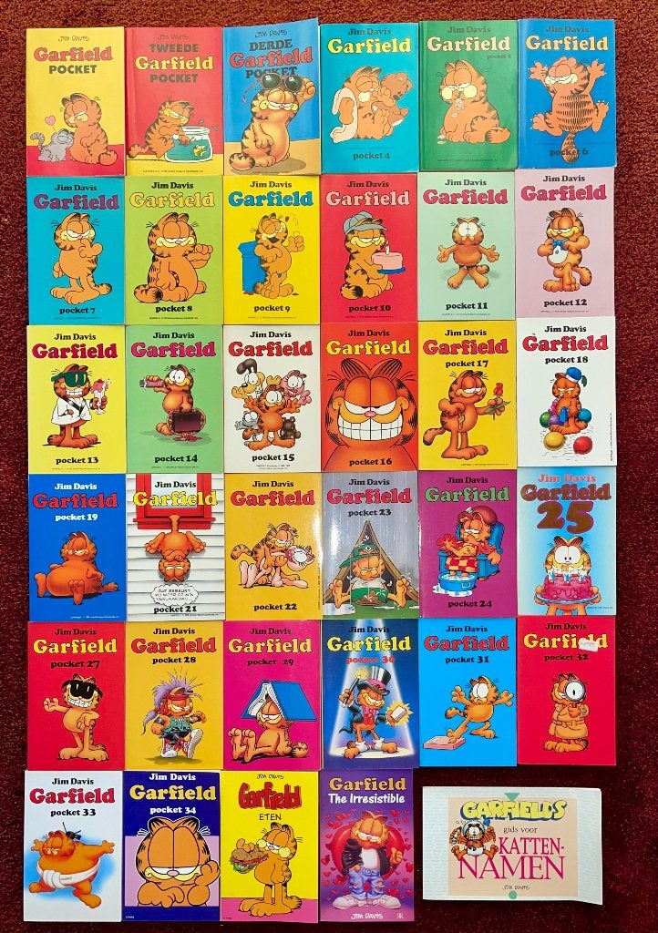 Garfield pockets, Verzenden, Gelezen, Jim Davis, Cartoons
