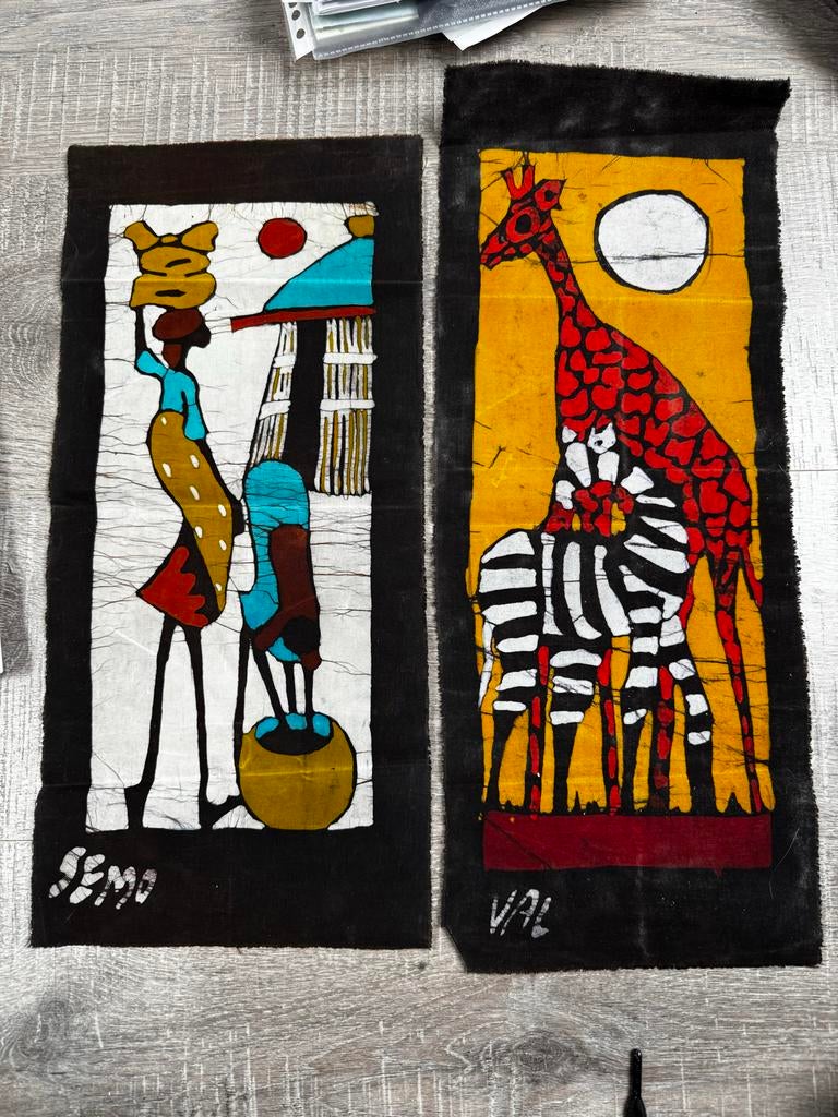 Echte Indonesische batik doeken, Ophalen of Verzenden