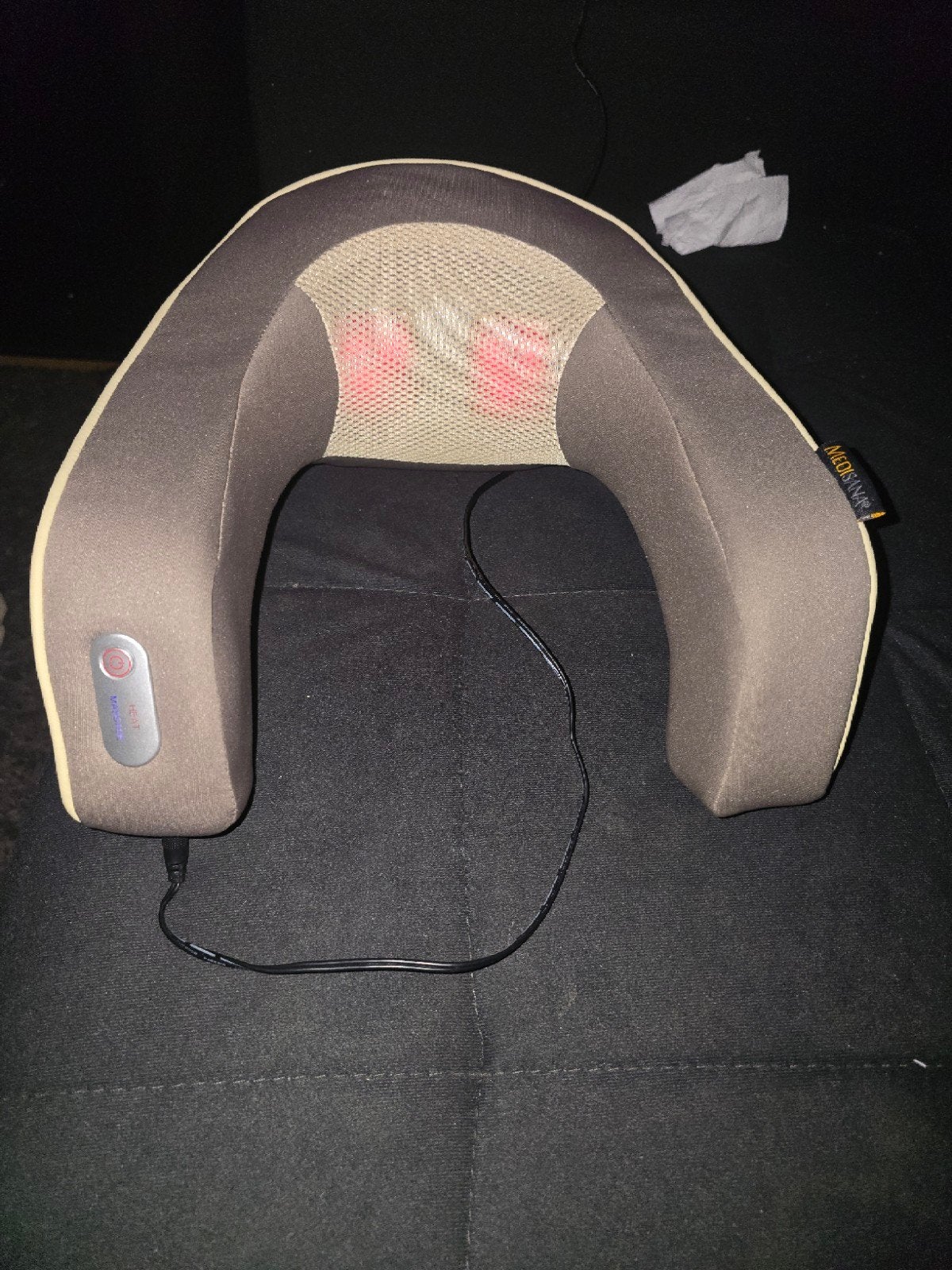 Nek- en schoudermassagekussen met warmtefunctie, Ophalen, Gebruikt, Massagestoel of Kussen