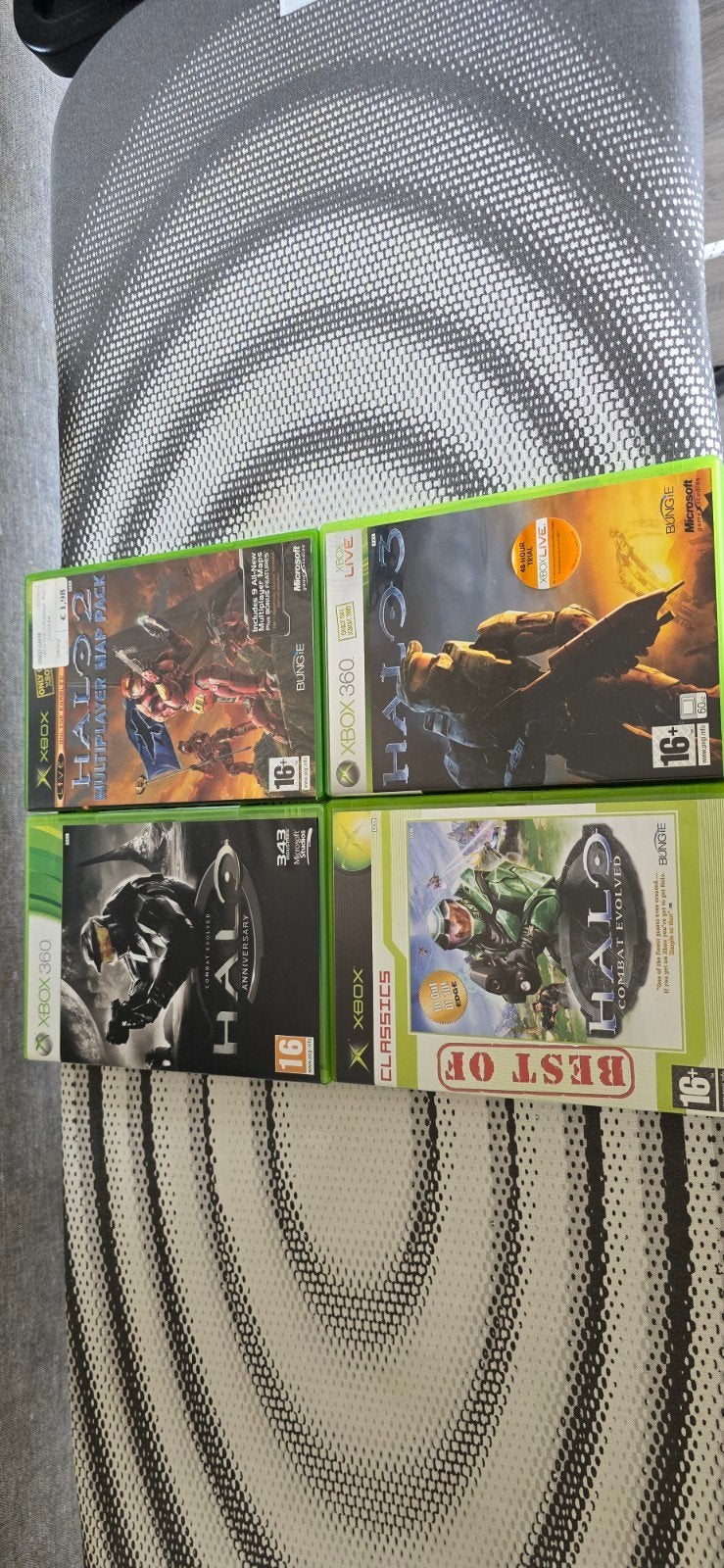 4 x Halo Xbox Xbox 360, Ophalen of Verzenden, Zo goed als nieuw, 250 GB, Zonder controller