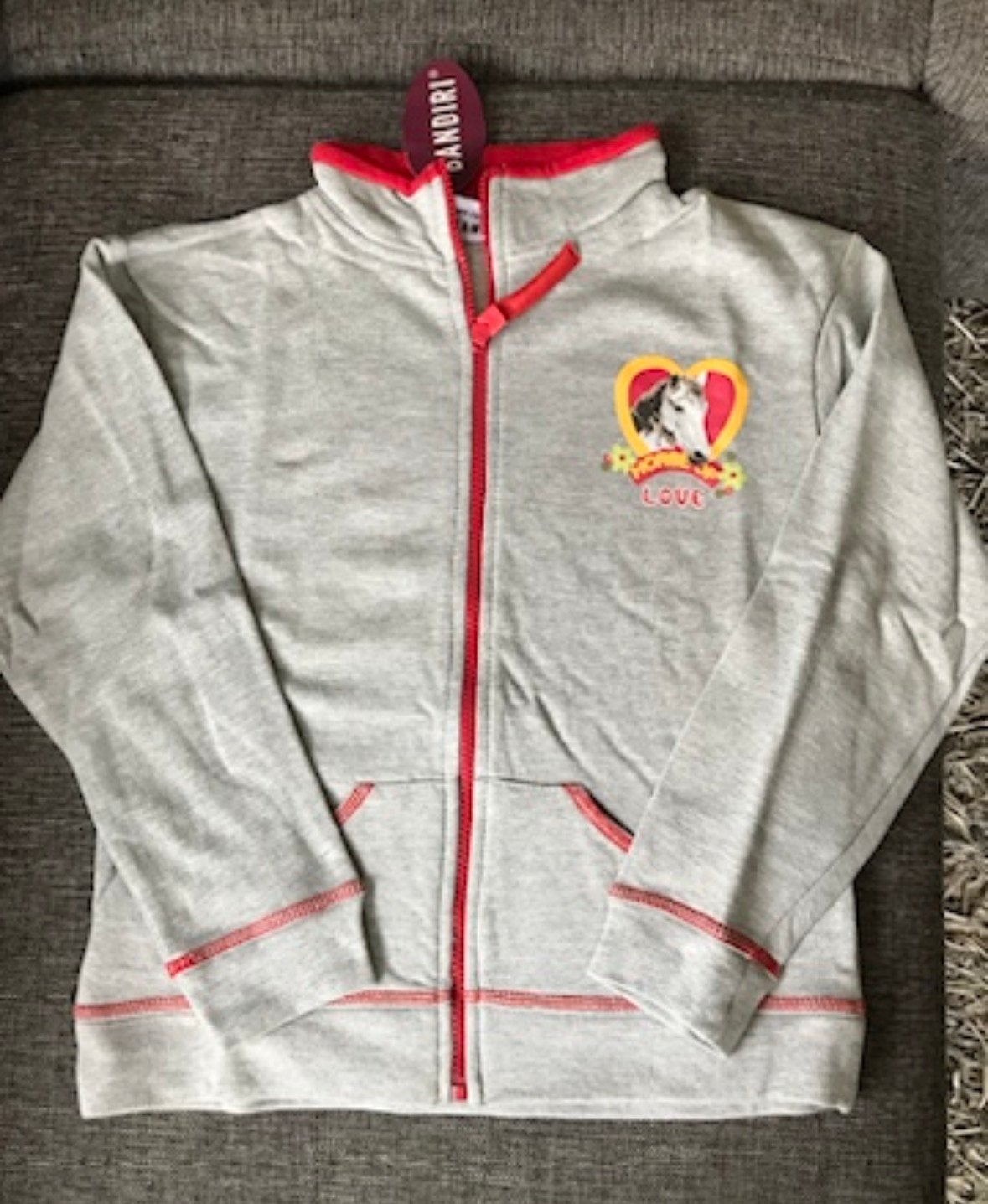 Leuke vesten met paardenprint - NIEUW, Dieren en Toebehoren, Nieuw, Ophalen of Verzenden, Grijs, Bovenkleding