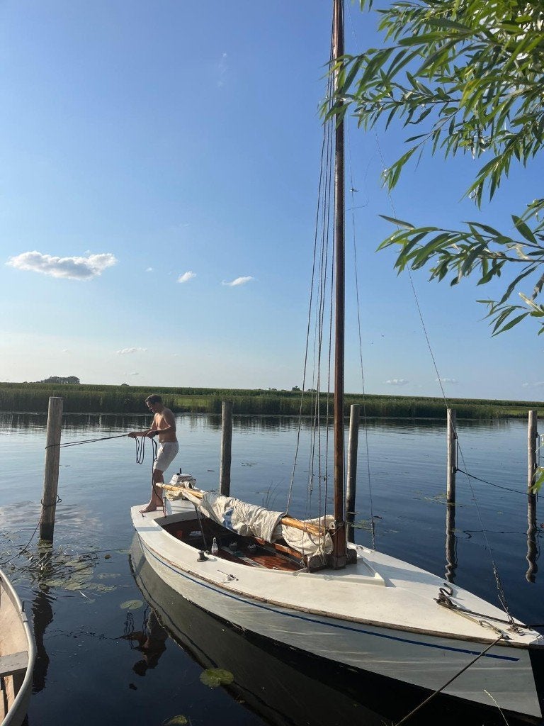Polyvalk, Watersport en Boten, Open zeilboten, Ophalen, Gebruikt, 4 pk, Fok