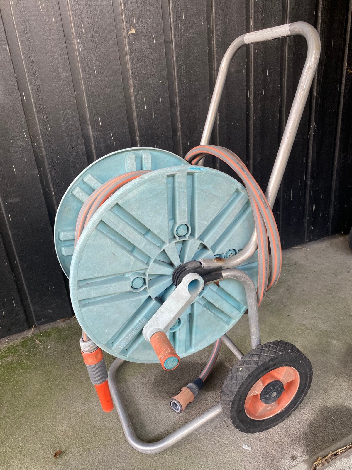 Gardena tuinhaspel tuinslang, Tuin en Terras, Ophalen, Gebruikt