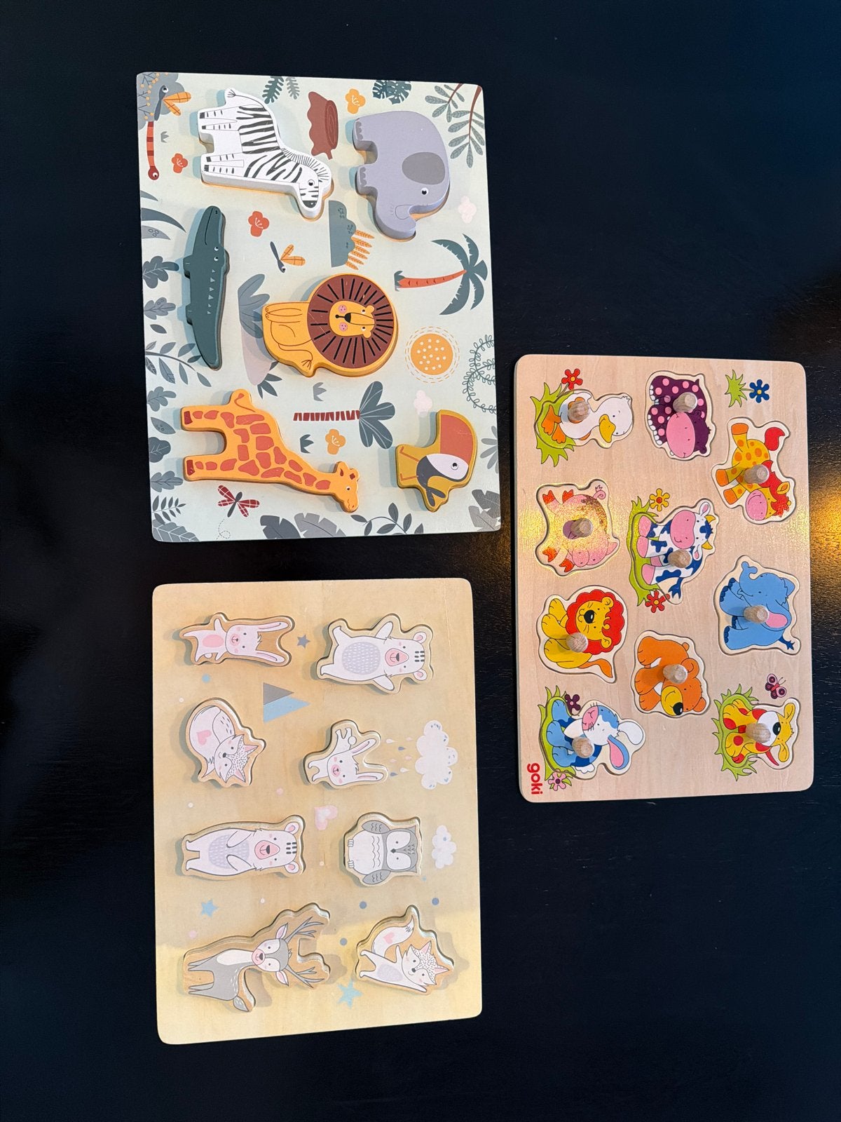 Houten Puzzels voor Kinderen - Weinig Gebruikssporen, Ophalen, 2 tot 4 jaar, Gebruikt, Van hout