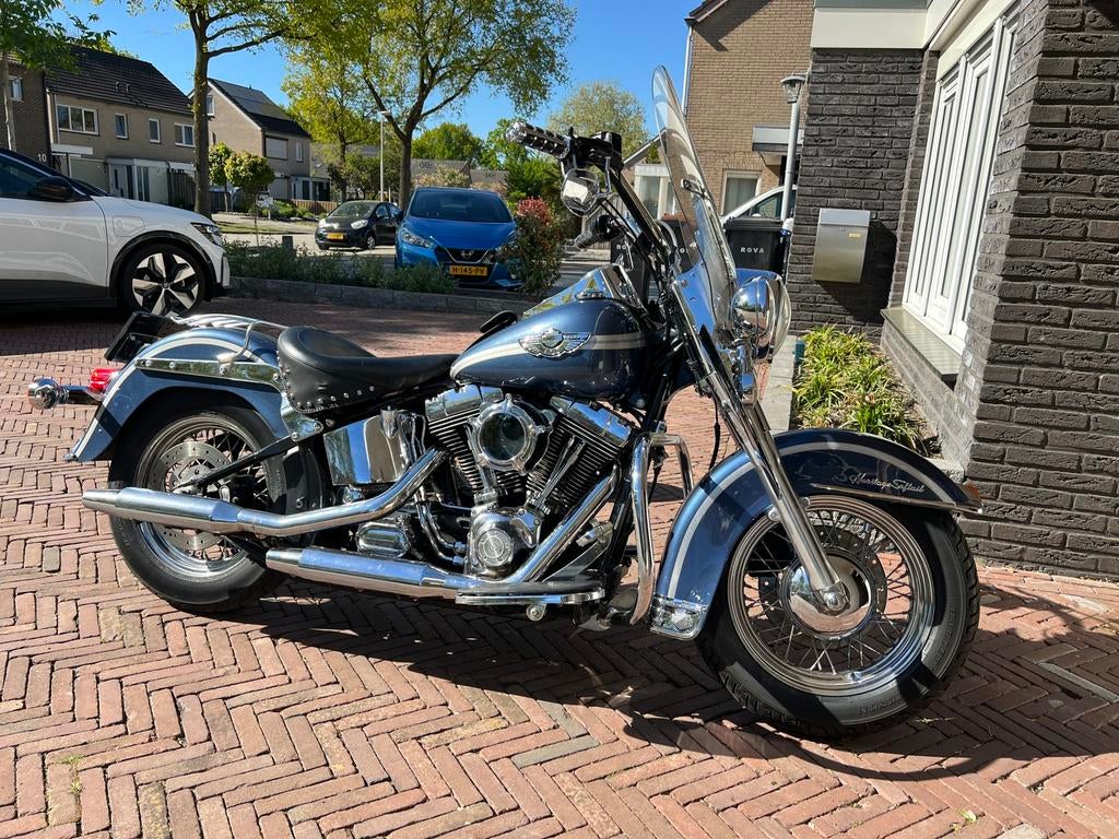 Harley Softail 2003 Heritage 100th anniversary - Nw spanners, Motoren, 2 cilinders, Sportuitlaat, Occasion, Particulier