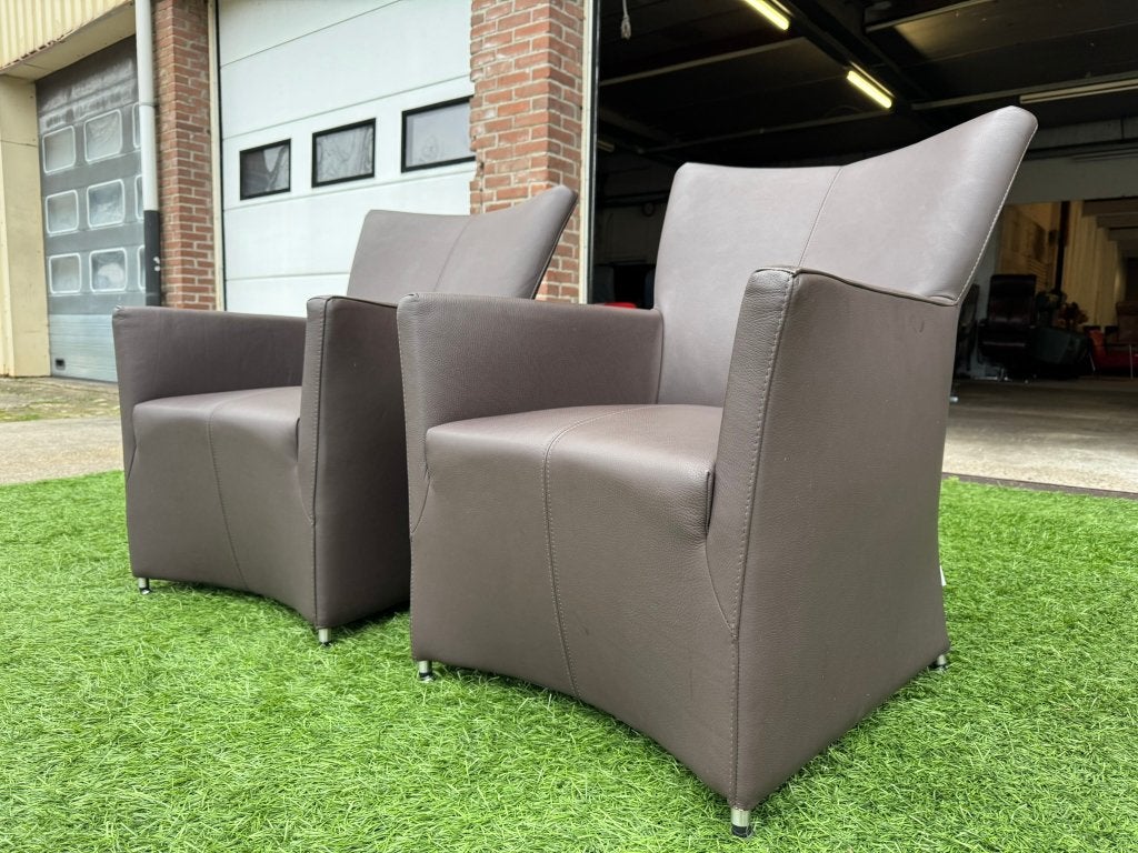 Bert Plantagie design zetel bruin leer fauteuils/stoelen, Geen, Pahest@hotmail.nl, Design, 75 tot 100 cm