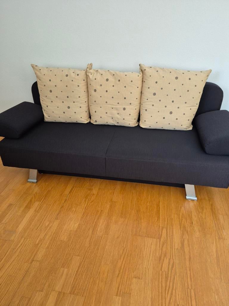 Slaapbank, Huis en Inrichting, Slaapkamer | Slaapbanken, Ophalen, Beige, Tweepersoons, 140 cm