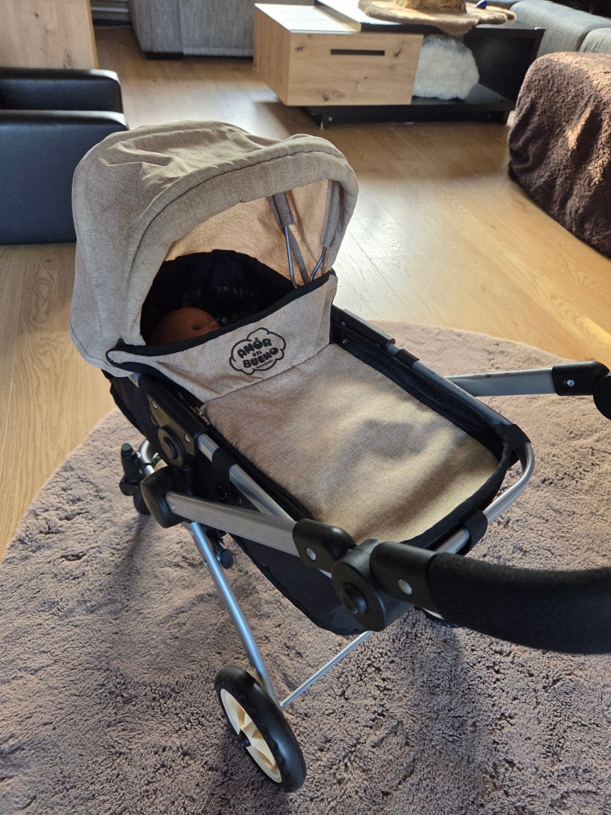 poppenwagen pop en accessoires, Ophalen, Zo goed als nieuw, Babypop