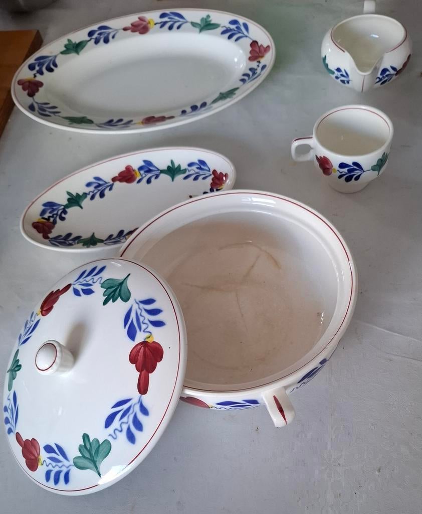 Boerenbont....enkele stuks, Huis en Inrichting, Keuken | Servies, Ophalen, Aardewerk, Boerenbont, Schaal of Schalen