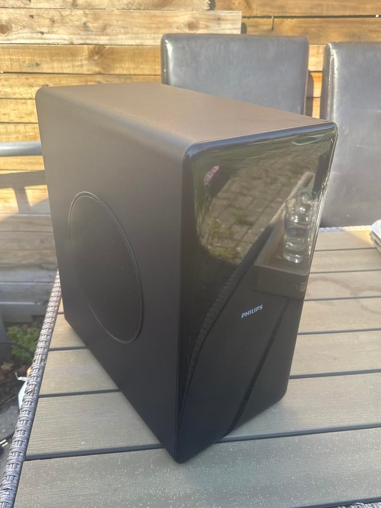 Philips Subwoofer - Krachtige Bass voor Thuisbioscoop, Audio, Tv en Foto, Luidsprekers, Ophalen, Philips, Subwoofer, Zo goed als nieuw