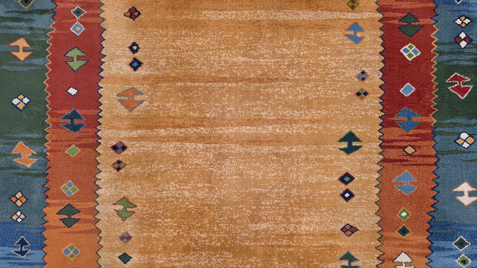 Vintage oosters Modern Gabbeh tapijt El Paso 200x290cm, Blauw, 150 tot 200 cm, 200 cm of meer, Www.hypepopup.nl