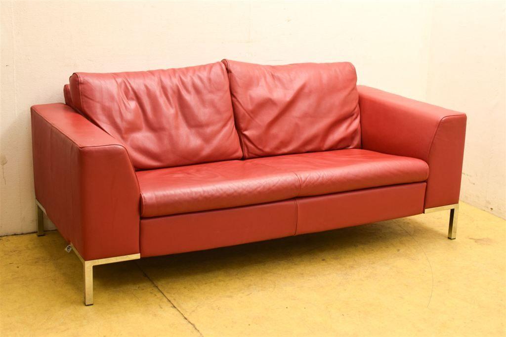 Design Bij Montèl 2 persoons bankstel 45268, Ophalen of Verzenden, Gebruikt, 75 tot 100 cm, Leer