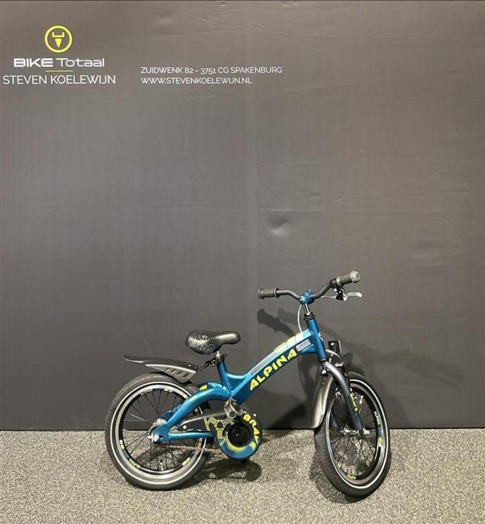 Alpina Brave J16 Rn Kinderfietsen petrol matt Terugtraprem, Ophalen of Verzenden, Gebruikt, 16 inch
