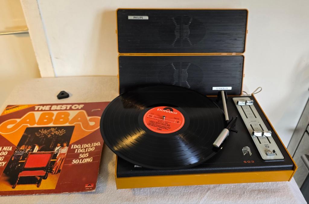 Philips 603 vintage platenspeler in werkende goede staat, Ophalen of Verzenden, Philips