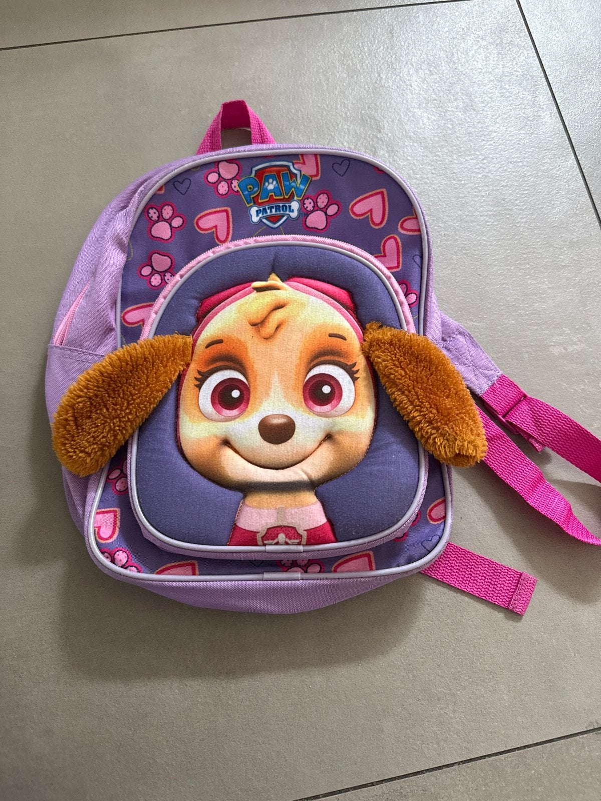 Paw Patrol Skye rugzak - paars/roze, Sieraden, Tassen en Uiterlijk, Tassen | Rugtassen, Ophalen, Gebruikt, Minder dan 30 cm, Disney of Dora