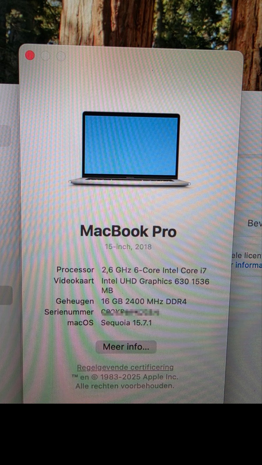MacBook Pro 15-inch 2018, Intel i7, 16GB RAM, 500GB SSD, MacBook Pro, 2 tot 3 Ghz, 15 inch, Ophalen of Verzenden
