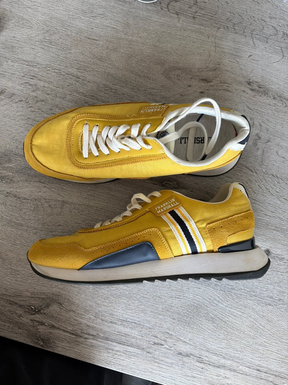Franklin Marshall heren suède sneakers maat 45 - Zgan, Verzenden, Zo goed als nieuw, Overige kleuren, Sneakers of Gympen