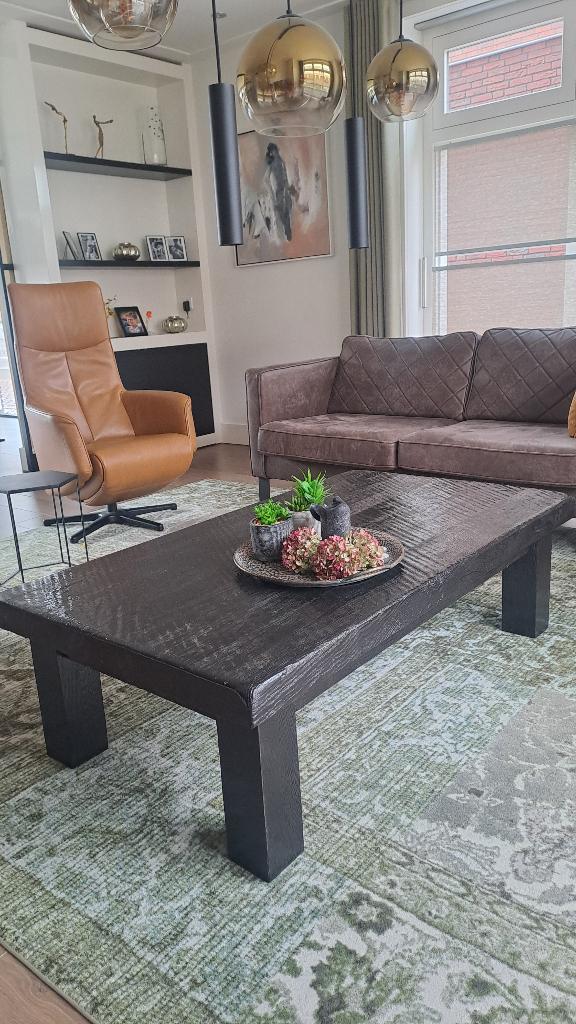 Massief eiken tafelblad l x b xh  142 x 80 x 42cm, Huis en Inrichting, Tafels | Eettafels, Ophalen, 100 tot 150 cm, Eikenhout