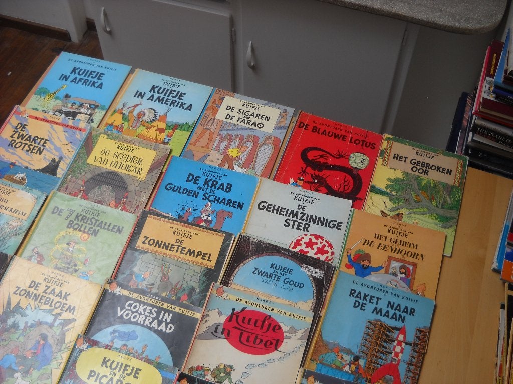 Kuifje de volledige serie 22 albums, Gelezen, Ophalen of Verzenden, Meerdere stripboeken, Herge