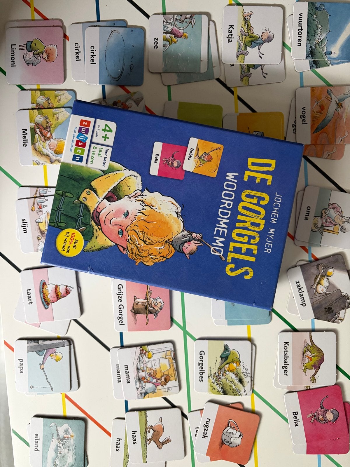 De Gorgels Woordmemo - Educatief geheugenspel, Ophalen of Verzenden, Zo goed als nieuw, Taal en Lezen