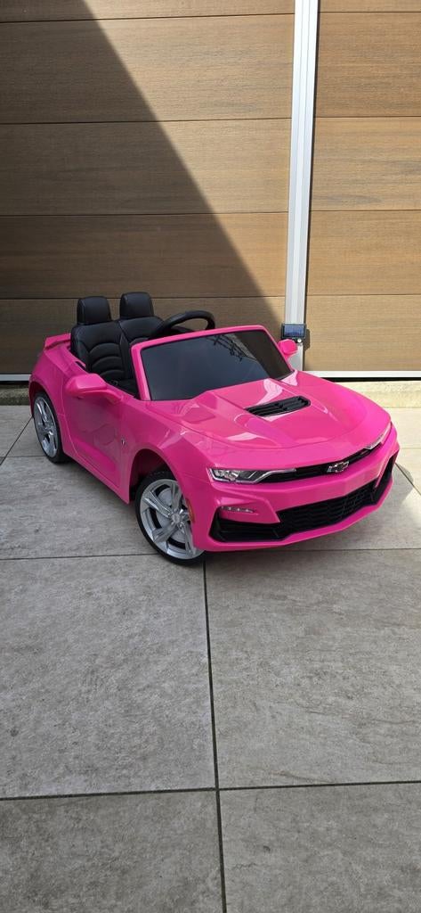 Roze Chevrolet Camaro elektrische kinderauto, Ophalen, Zo goed als nieuw