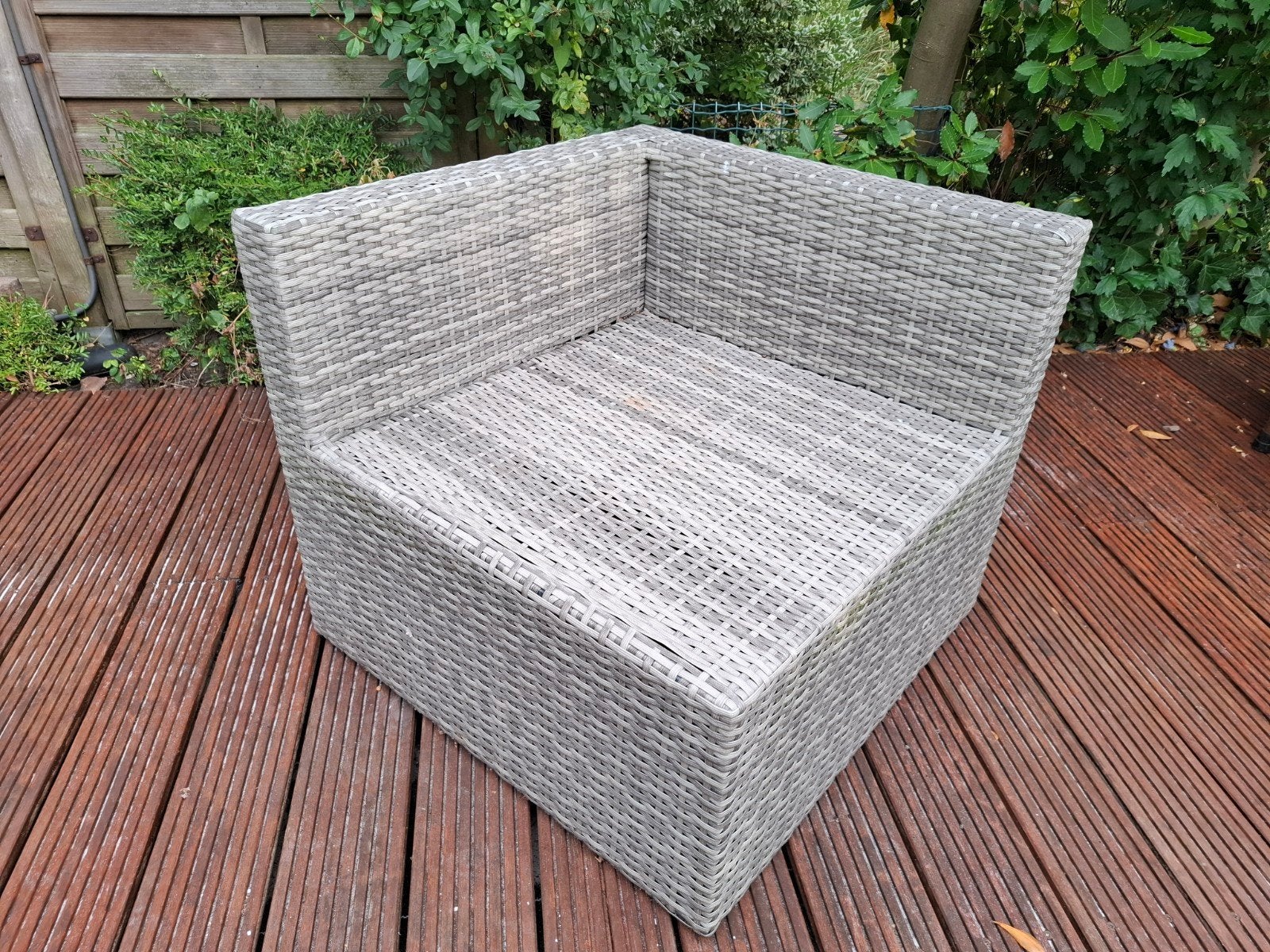 Hoekelement loungeset Connor Melange antracietgrijs, Ophalen, Gebruikt, Loungeset, Wicker