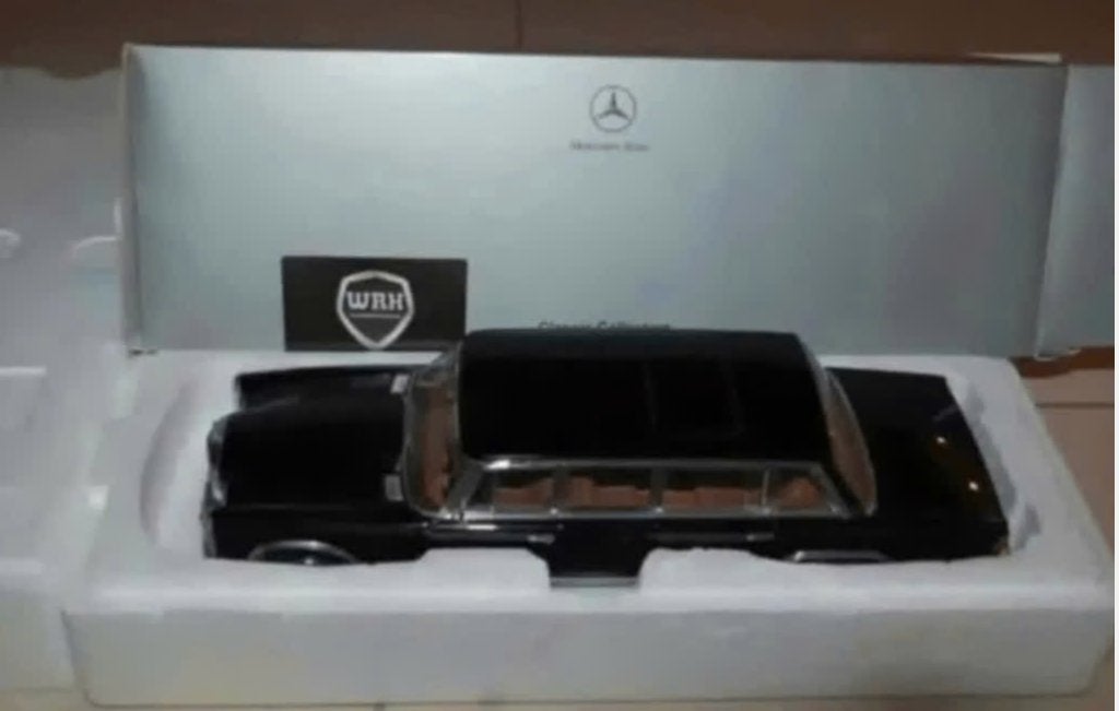 1:18 MERCEDES 600 PULLMAN black Autoart dealer see info WRH, Verzenden, Zo goed als nieuw, Auto, Autoart