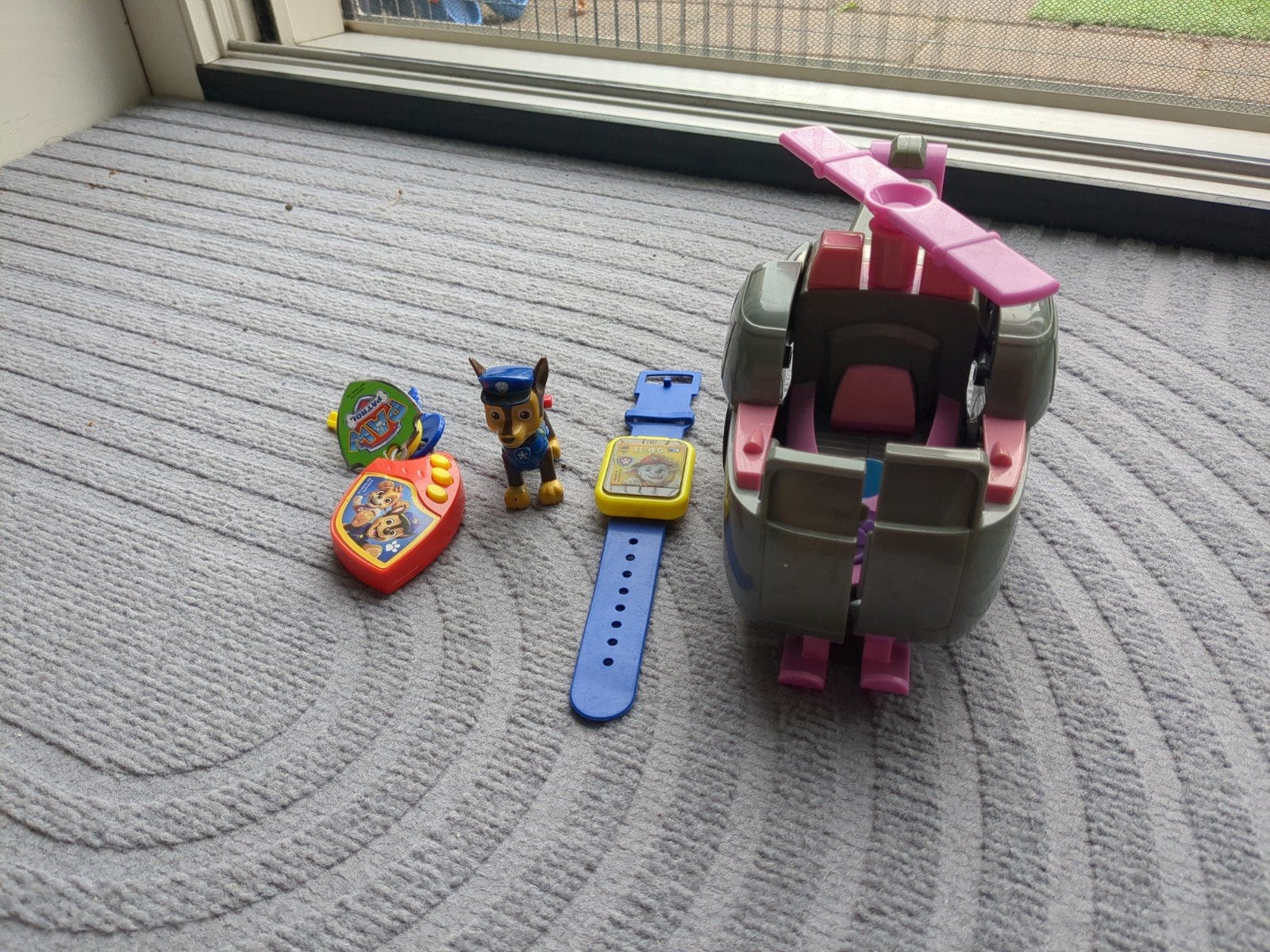 Paw Patrol setje, Ophalen