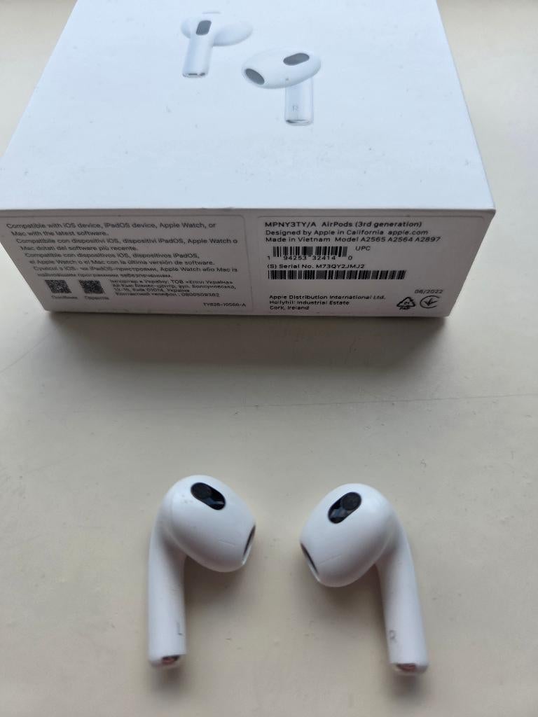 Airpods 3rd generation zonder case, Ophalen of Verzenden, Zo goed als nieuw, In gehoorgang (in-ear), Bluetooth