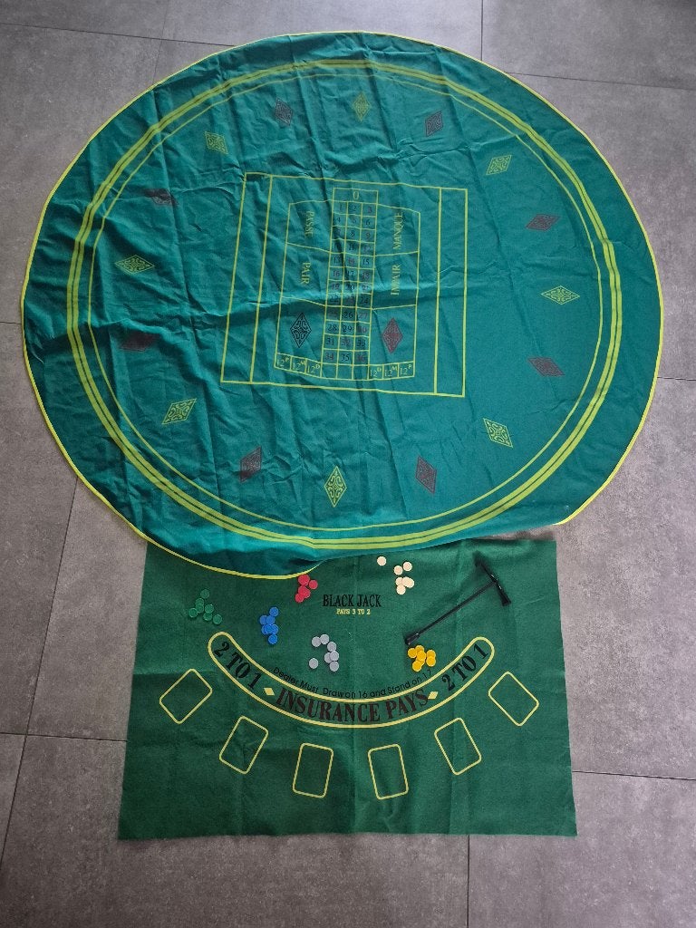 2 casino kleden, Ophalen of Verzenden, Gebruikt