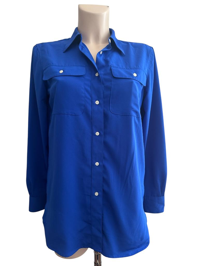 Ralph Lauren blouse S, Blauw, Ophalen of Verzenden, Zo goed als nieuw
