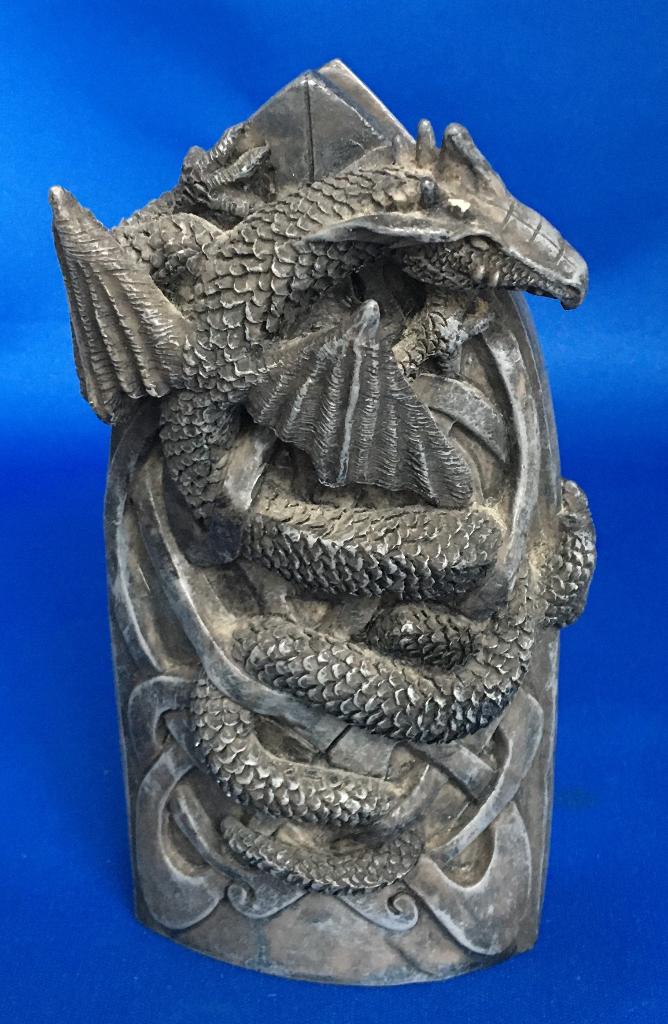 Gothic/Medieval resin Draken - merke Ebros?, Huis en Inrichting, Woonaccessoires | Kandelaars en Kaarsen, Ophalen of Verzenden